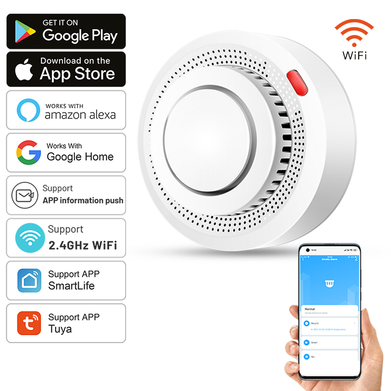 ทูย่า สมาร์ท ไวไฟเซ็นเซอร์ตรวจ - Smoke Detector Interconnected บทวิจารณ์และราคา